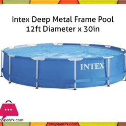 Intex-Deep-Metal-Frame-Pool-12ft-Diameter-x-30in-28210-in-Pakistan