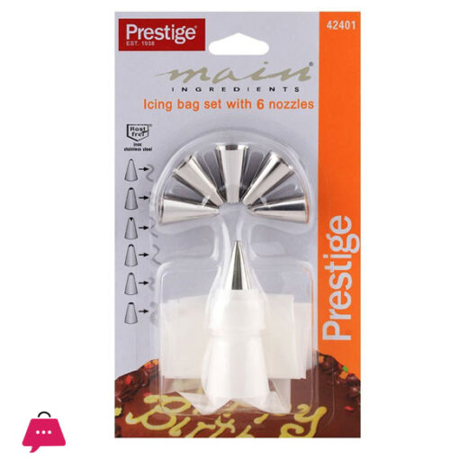 Prestige Icing Bag Set 6 Nozzles 42401