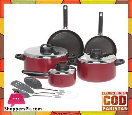 Prestige Aluminum Non-stick Cookware Set of 11-Piece 20916 Price in Pakistan