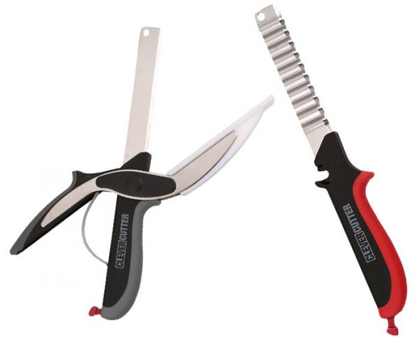 Buy Clever Cutter Knife & Cutting Board Scissors 3-in 1 at Best Price