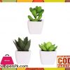 The Florist Artificial Plant with Small Pots - 3 Pieces Set - FL80