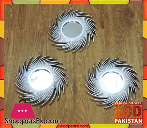 Buy Wall Hanging Mirror Set 3 Pcs 1654 At Best Price In Pakistan