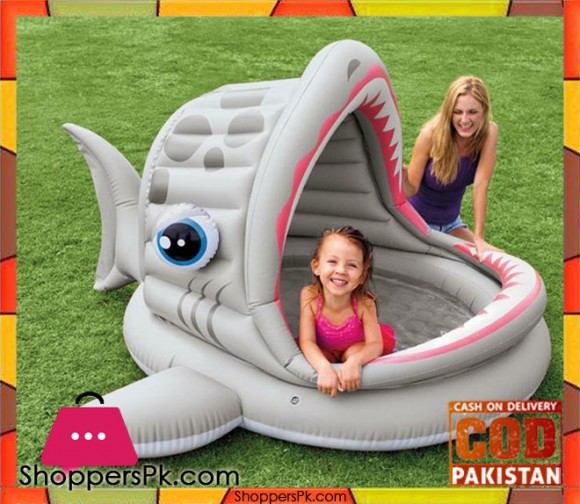 intex shark slide