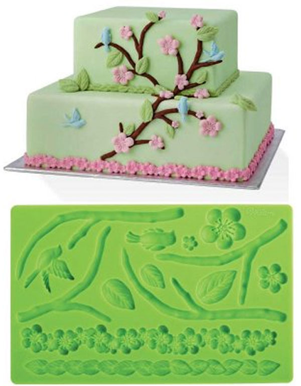 Silicone Fondant Gumpaste Mold Nature