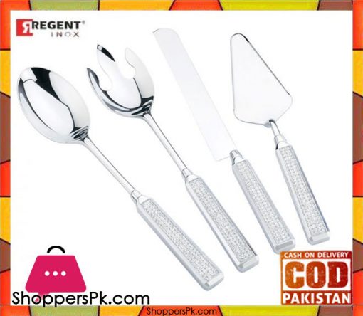 Regent Glitter 4 Pcs Spoon Set #Ck0044Cw