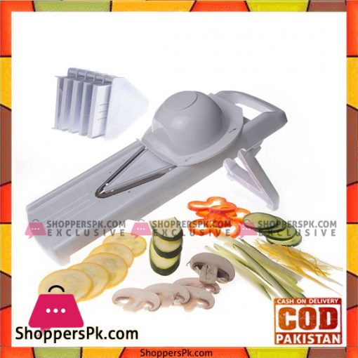 V-Shaped Mandoline Slicer Makes Both Julienne Cuts & Slices Instantly