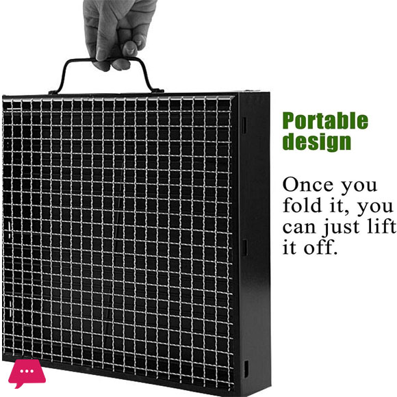 Folding Portable Charcoal BBQ Grill 1-6 Persons