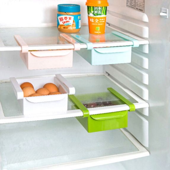 Plastic Kitchen Refrigerator Fridge Storage Rack in Pakistan