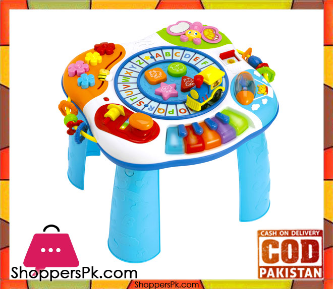 winfun letter train & piano activity table