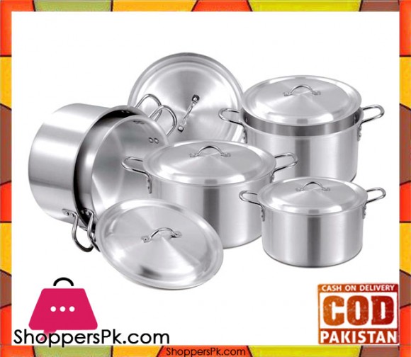 Domestic Aluminum Cookware Set 10 Pieces