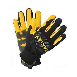 Stanley Black Leather Gloves For Men