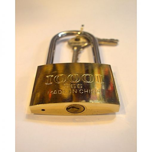 Pack Of 2 - Padlock High Quality metal Large U shape design Anti theft locking brass