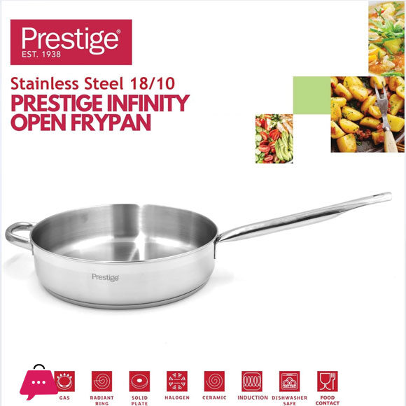 Prestige Infinity Stainless Frypan Induction Compatible 30 CM - 77370