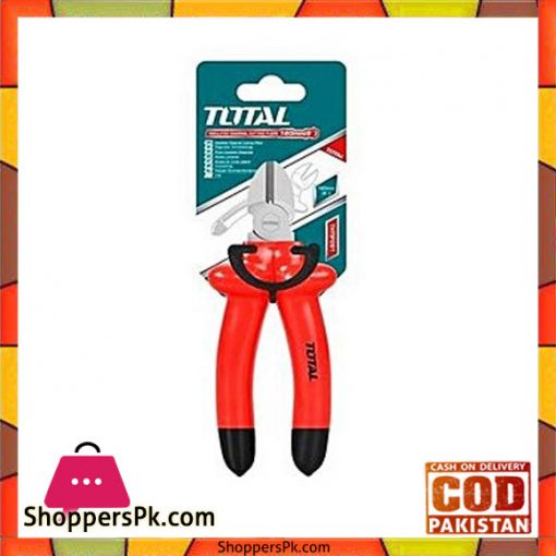Total Thtip261 Insulated Diagonal Cutting Plier 6''-Red