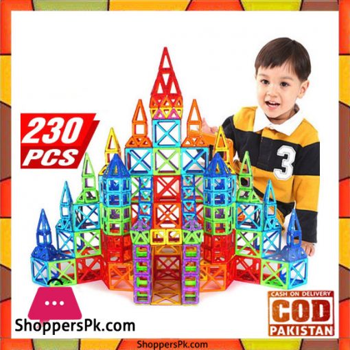 Mini Magnetic Designer Construction Set Model Building Toy Plastic Magnetic Blocks Educational Toys 230pcs