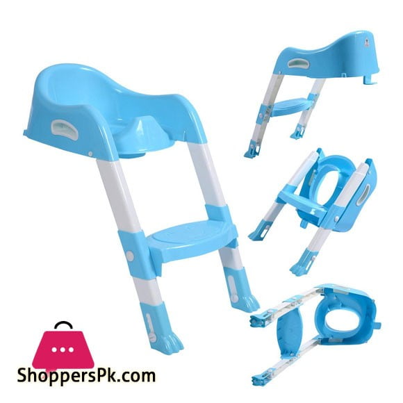 Baby Bucket A+B Toilet Potty Trainer Seat Chair Kids Toddler with Ladder Step Up Toilet Potty Training Stool