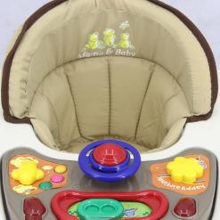 WALKER WITH ROCKER KHAKI BROWN T1078H Babyace 2 IN 1 Multi-Function Baby Walker T1079 Taiwan Made