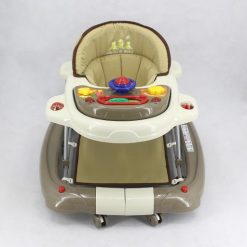 WALKER WITH ROCKER KHAKI BROWN T1078H Babyace 2 IN 1 Multi-Function Baby Walker T1079 Taiwan Made