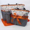 BABY BAG 4PCS ORANGE BB-999-AJ M&B