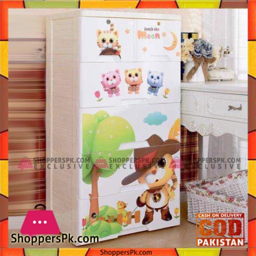 Cartoon Baby Plastic Storage Cabinet