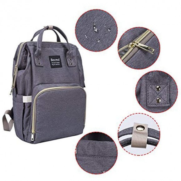 Mommy Bag Backpack Large Capacity Nappy Bag Waterproof Diaper Backpack ...