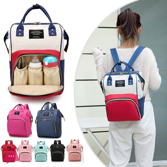 Mommy Bag Backpack Large Capacity Nappy Bag Waterproof Diaper Backpack Multipurpose Travel Bag