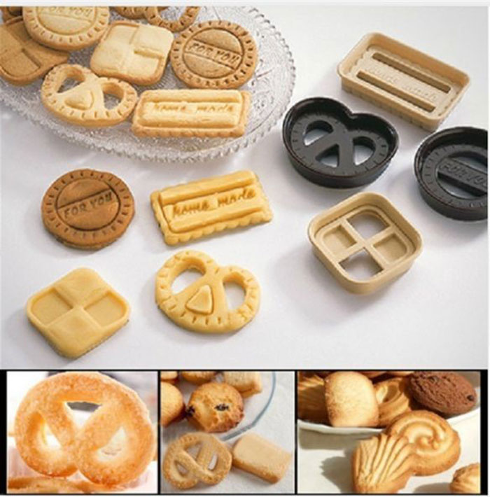 4Pcs Cookie Molds Set Classic Biscuit Fondant Baking Tool