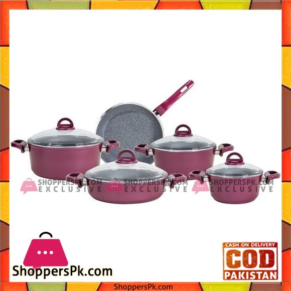 High Quality Falez Granitec Cookware Set 9 Piece