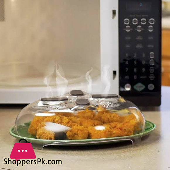 Hover Cover - Magnetic Microwave Splatter Lid With Steam Vents