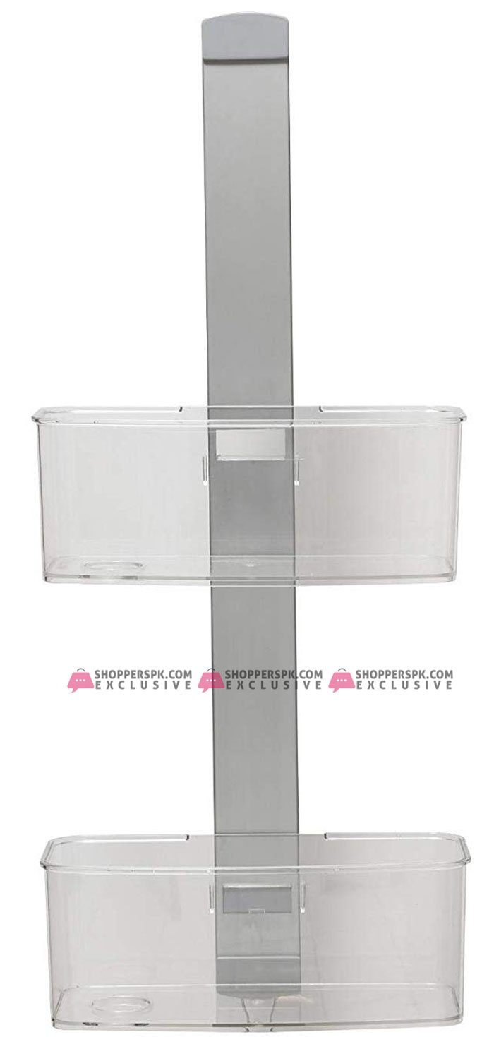 Primanova XL Shower Caddy Shelf Transparent With PP Material Turkey Made M-N34-16