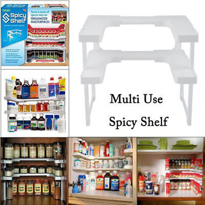 spicy shelf stackable organizer