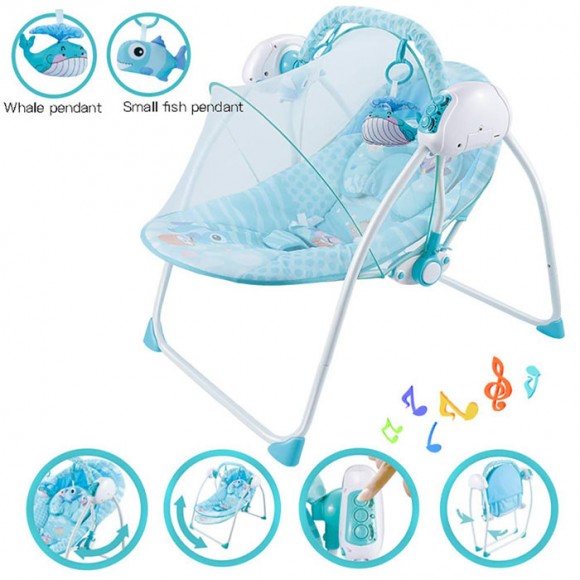 Baby Indoor Swing Infant Electric Intelligent Remote Control Swing ...