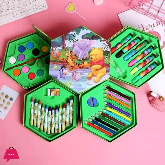 Art Set School Color Kit 46 Pcs Of Art Set