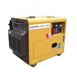 CUMMINS 3KVA Soundproof Petrol & Gas Generator