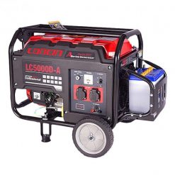 Loncin 3.1 KW Petrol & Gas Generator  LC5000DA – Electric Start – Red