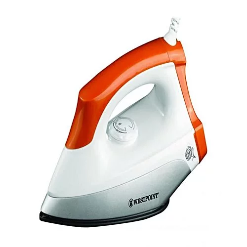 Westpoint Deluxe Dry Iron WF-283 1200 Watts White & Orange