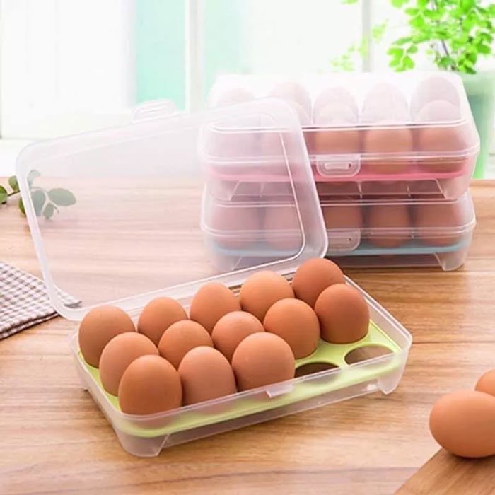 24 Grid Egg Storage Box food storage container mini storage