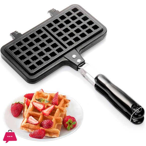 High Quality Wafer Mold 2 Grid Rectangle Grill Pan