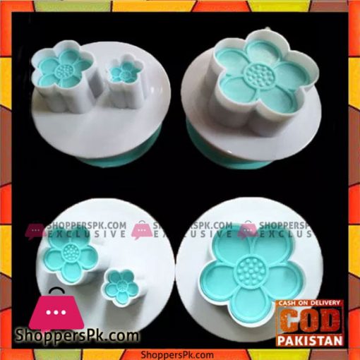 Blue Blossom Plunger Fondant Cutter 2 Piece