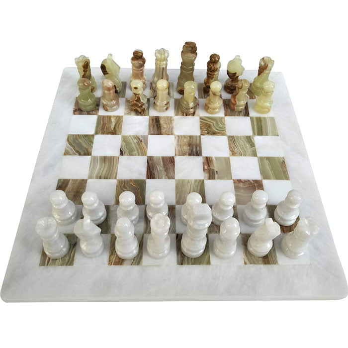 Handmade 16inch Marble Chess Board Game Set