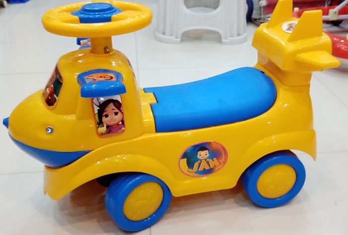 Jan Push Car For Kids Yellow Blue