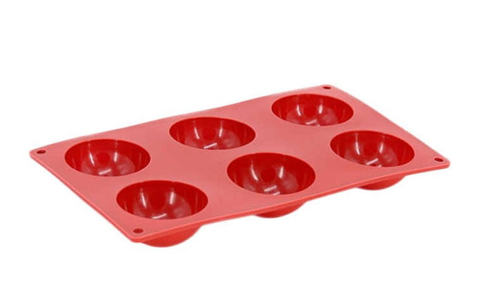Buy 6 Cavity Half Circle Shaped 3D Silicone Baking Molds Cake Mold For ...