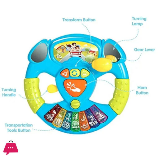 Baby Electric Steering Wheel With Sound Toy For Kids