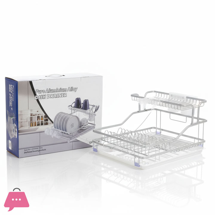 DOUBLE TIER NO-RUST DISH DRAINER
