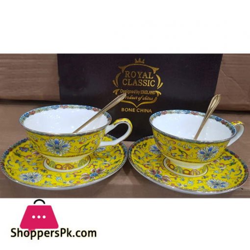 Versace European Bone China Coffee 2pcs Cup Set Luxury Retro Ceramic Cup and Saucer with Spoon