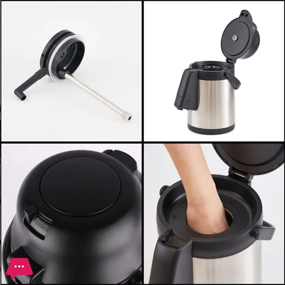 DayDays Air Pot Flask 3.5 Liter S/s Vacuum Jug