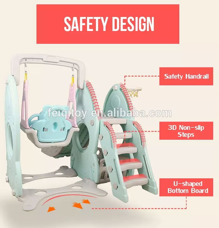 Indoor Kids Slide with Swing LHJ03 0-10 years