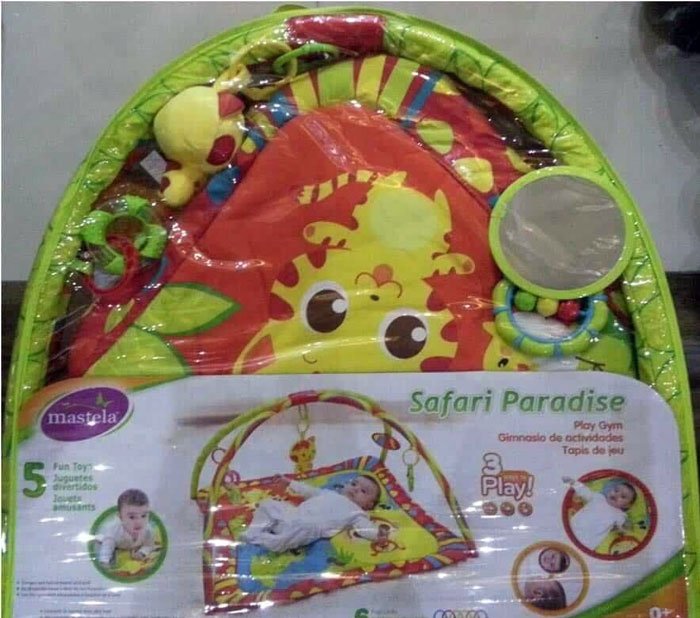 Mastela Safari Paradise Activity Play Gym Padded Play Mat