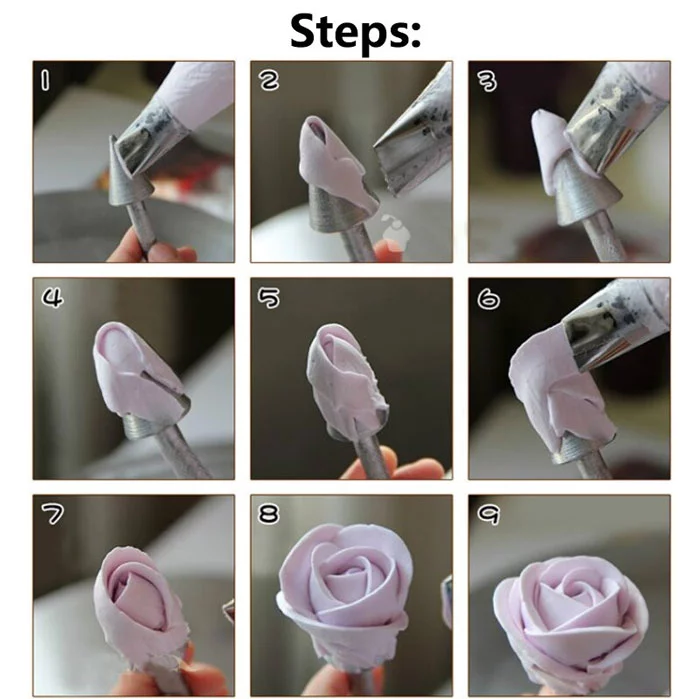 Aluminium Alloy Baking Pastry Cone Holder Rose Flower Sticks - Temu