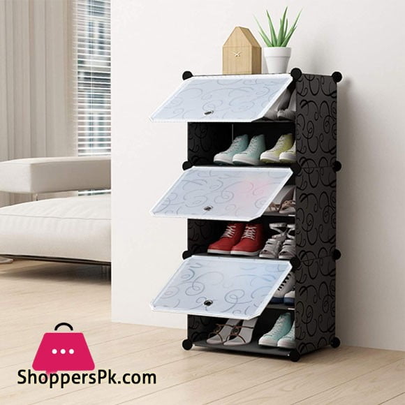 Buy Intelligent Plastic Portable 3 Cube 6 Layer Cabinet Shoe Rack At Best Price In Pakistan